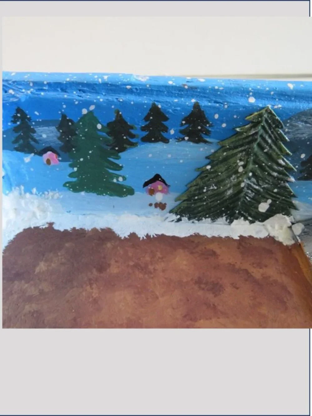 Handmade Reindeer Flight School Miniature Diorama Santa Christmas Village